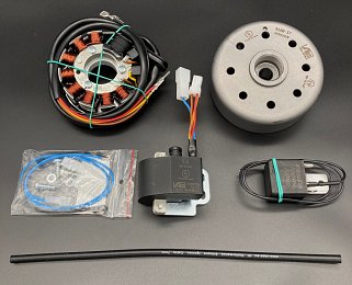 Husqvarna, small Crankshaft, X = ca. 13mm Motoplat (90mm)